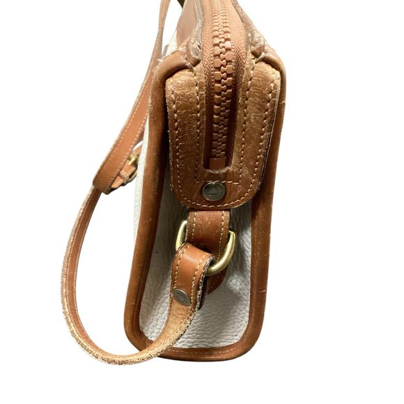 Vintage Dooney &Bourke Purse Women’s 1 Size Pebbled Leather Logo Bag Charm White - Picture 5 of 10